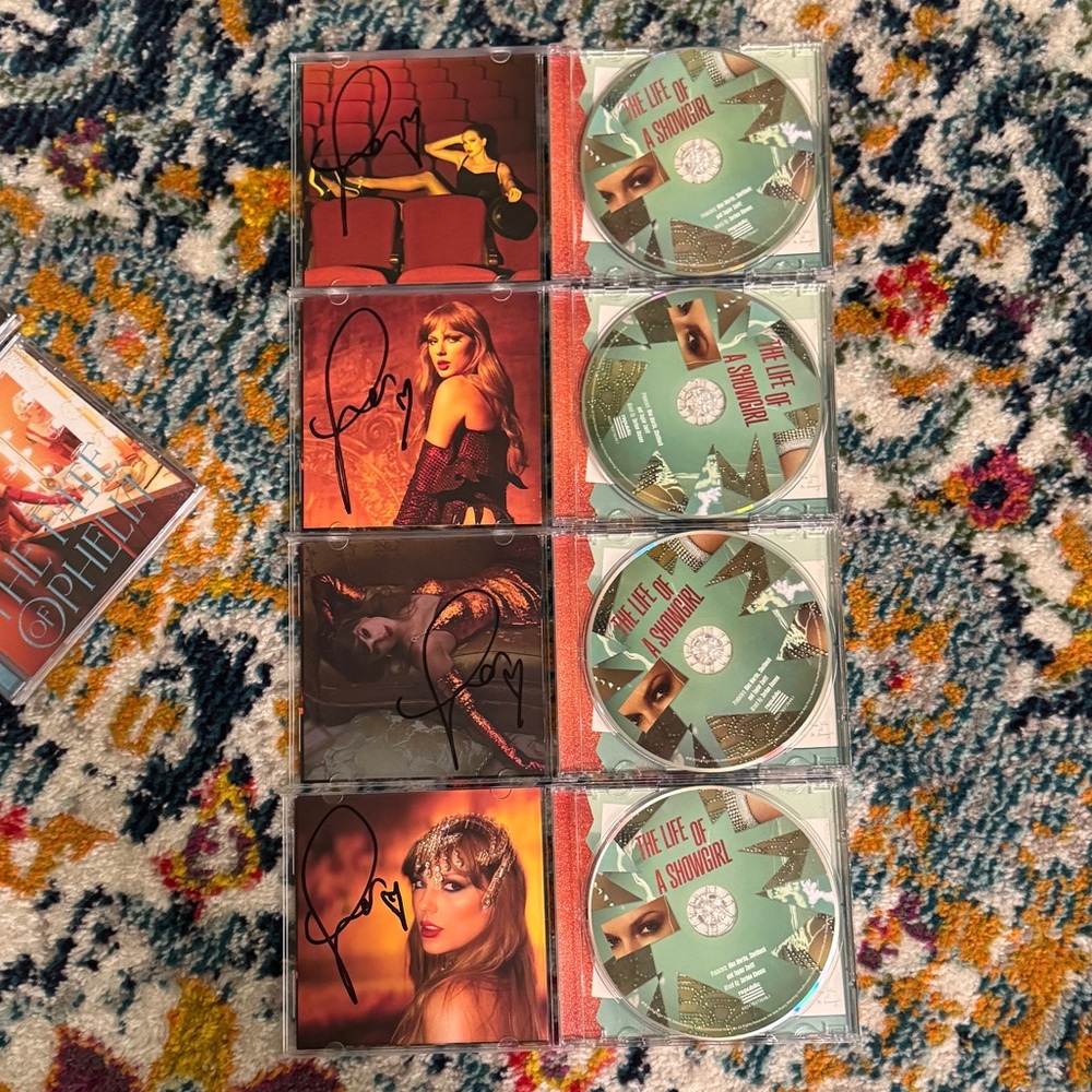 Autographed collection of The Life of a Showgirl CDs
